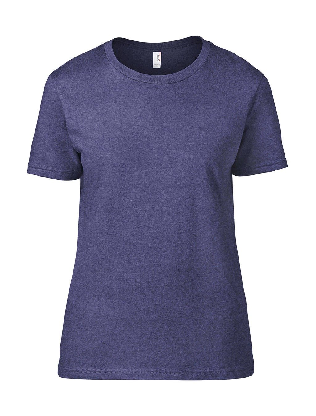 Tee-shirt publicité bleu face femme Fashion 100% coton ringpsun prérétréci 150 g/m² Heather Grey: 90% coton, 10% polyester, tou