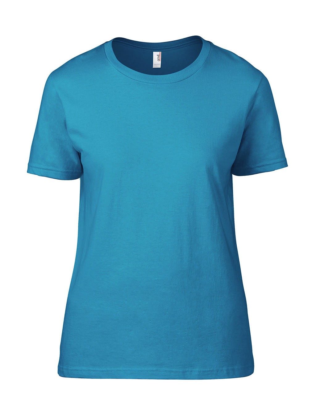 Tee-shirt personnalisé bleu caraïbe face femme Fashion 100% coton ringpsun prérétréci 150 g/m² Heather Grey: 90% coton, 10% pol