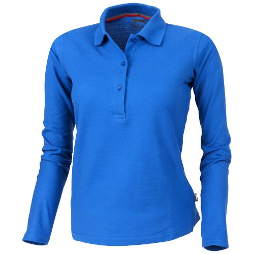 Polo longues manches femme en coton : douceur et résistance.