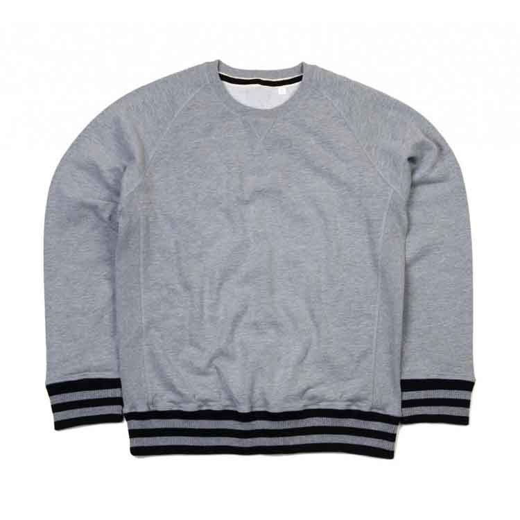 Sweat shirt personnalisé rayé homme Superstar 330 g/m² 80% coton, 20% polyester polaire brossé