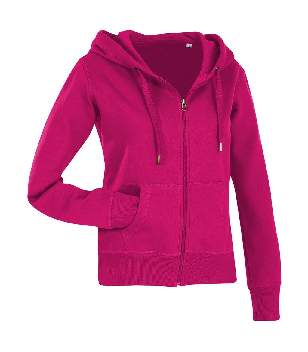 Sweat personnalisé femme Active 270 g/m² 80% coton ringspun, 20 %polyester capuche doublée avec cordon large et embout métalli