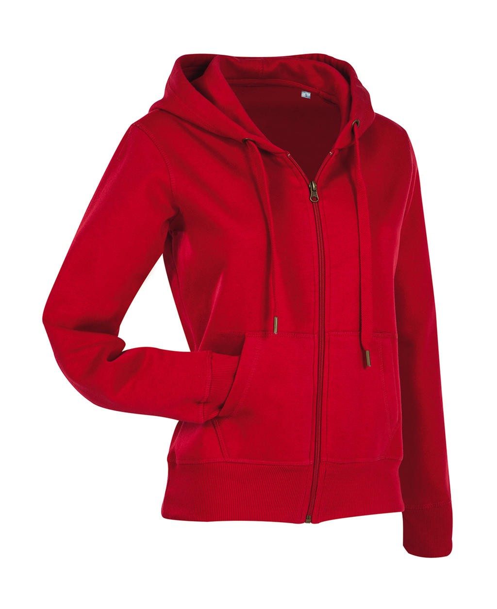 Sweat personnalisable femme Active 270 g/m² 80% coton ringspun, 20 %polyester capuche doublée avec cordon large et embout méta