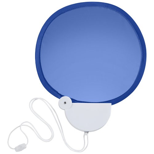 Ventilador dobrável personalizado com alça Breeze. Ventilador que pode ser guardado em seu estojo de plástico. Fornecido com alça.