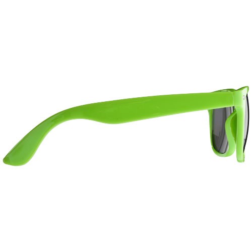 Lunettes publicitaires de soleil rétro avec verres teintés noir  protection de catégorie 3.  Conformes