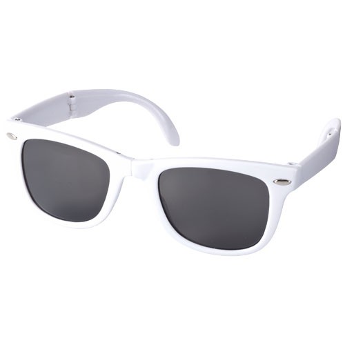 Lunettes publicitaires de soleil pliables Sun Ray Lunettes de soleil rétro avec branches  et monture pliables et protection de c