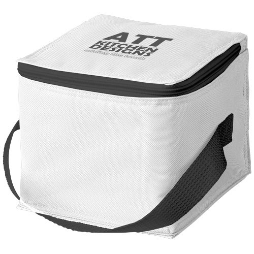 Sac personnalisé isotherme Tromso 4 canettes Avec compartiment principal zippé et poignée pour un transport aisé. Polyester 60