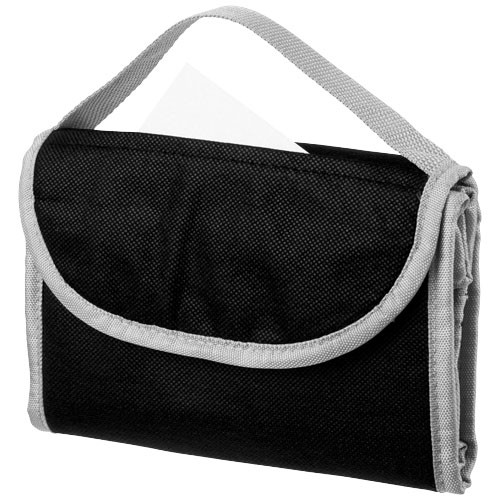 Anpassbare isolierte Vlies-Lunchtasche von Lapua. Hauptfach mit Klettverschluss. Transparentes Identifikationsfenster