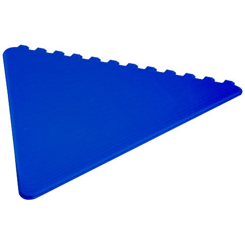 Personalized triangle scraper for scraping frost from the windshield in winter.