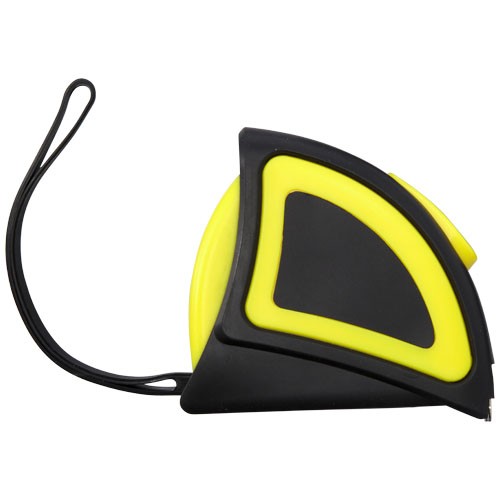 Ruban publicitaire à mesurer 5M avec clip de ceinture,  dragonne et fonction blocage, affiche les cm et les pouces.