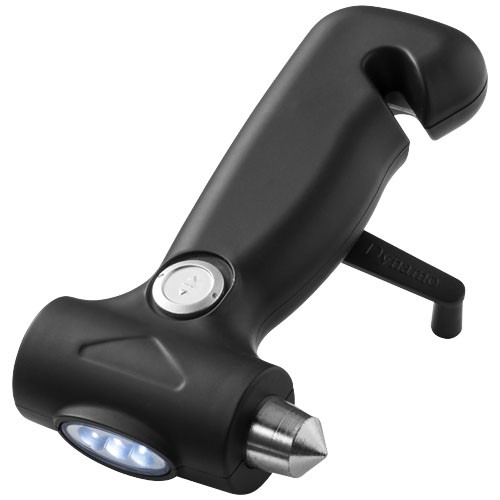 Outil personnalisable d'urgence automobile 3-en-1 Design Exclusif. Plastique ABS et revêtement doux au toucher.