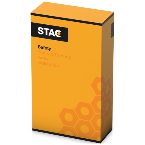 Outil personnalisable d'urgence automobile 3-en-1 Design Exclusif. Plastique ABS et revêtement doux au toucher.