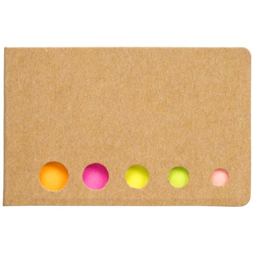 Mémos personnalisés autocollants Fergason Notes autocollantes 5 couleurs tendances. Carton.