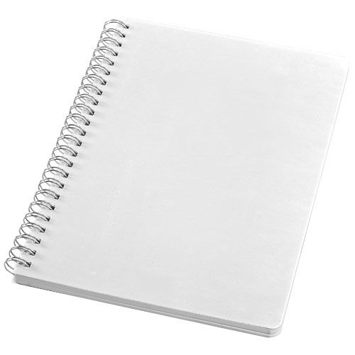 Bloc-notes publicité L Happy colors avec couverture en polypropylène,  64 feuilles de papier (70 gr) crème à lignes,  intercalai