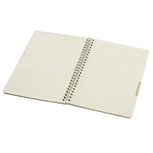 Bloc-notes personnalisable L Happy colors avec couverture en polypropylène,  64 feuilles de papier (70 gr) crème à lignes,  inte