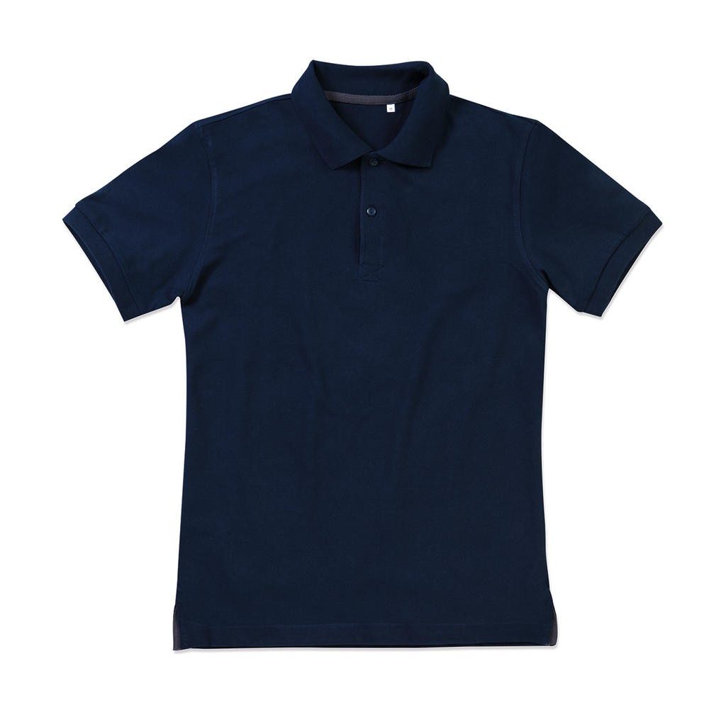 Polo publicité homme Henry 225 g/m²  100% coton peigné ringspun (piqué)  bande de propreté contrastée au cou  2 boutons ton sur
