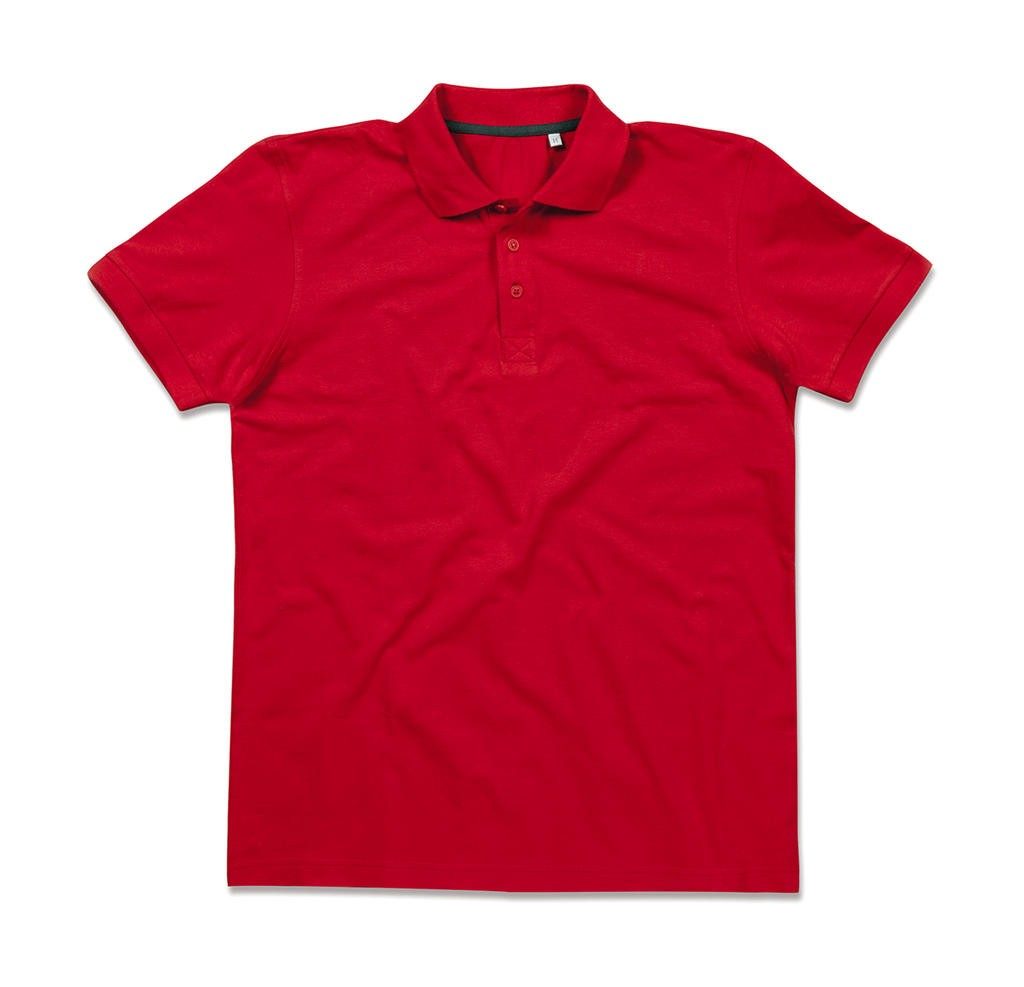 Polo publicité Harper 180 g/m²  100% coton, ring spun peigné (piqué)  Bord côte au col et poignets