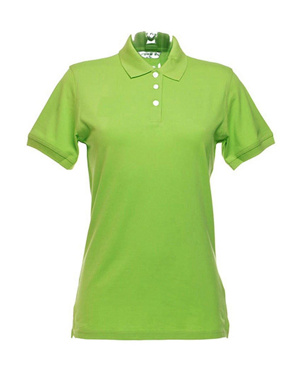 Polo publicitaire femme kate 210 g/m²  98% coton peigné piqué, 2% Lycra  patte de boutonnage 3 boutons