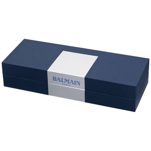 Parure personnalisable de stylos Parure de stylos roller et bille avec grip caoutchouté,  livrée sous écrin luxe Balmain (taille