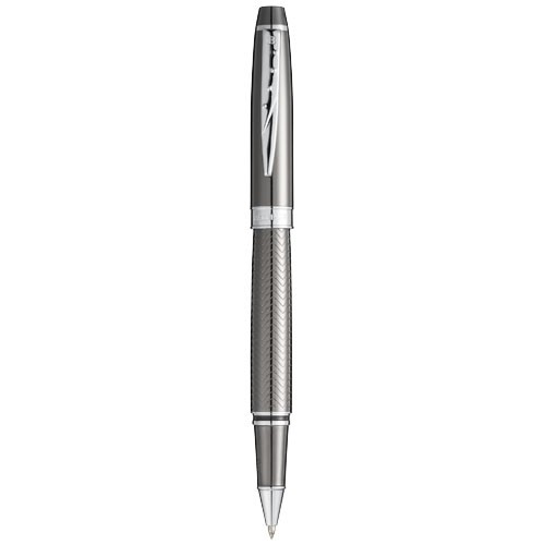 Parure personnalisable de stylos comprenant un stylo à bille et un stylo roller avec cartouche d'encre noire.