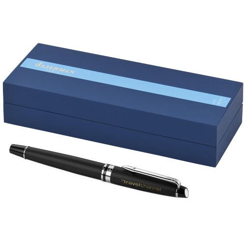 Stylo personnalisable roller Expert Fourni avec une recharge de stylo roller.  Design Exclusif.  Acier inoxydable.