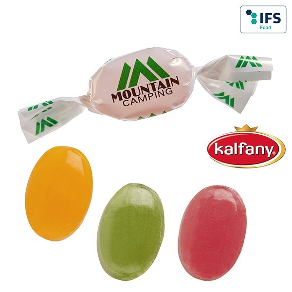 Bonbons publicités en papillote blanche  ou transparente.