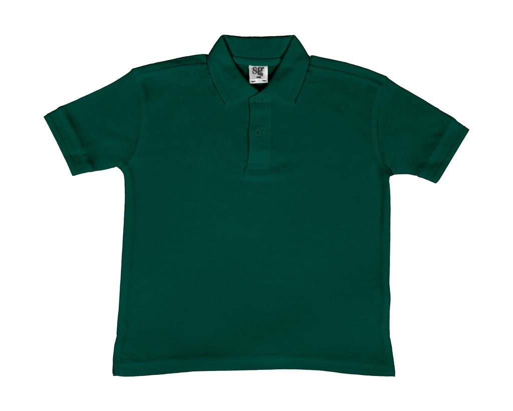 Polo publicitaire enfant Poly 215 g/m2 (White: 210 g/m2)  65% polyester, 35% coton piqué à fil de chaîne continu (Ash Grey: 99%