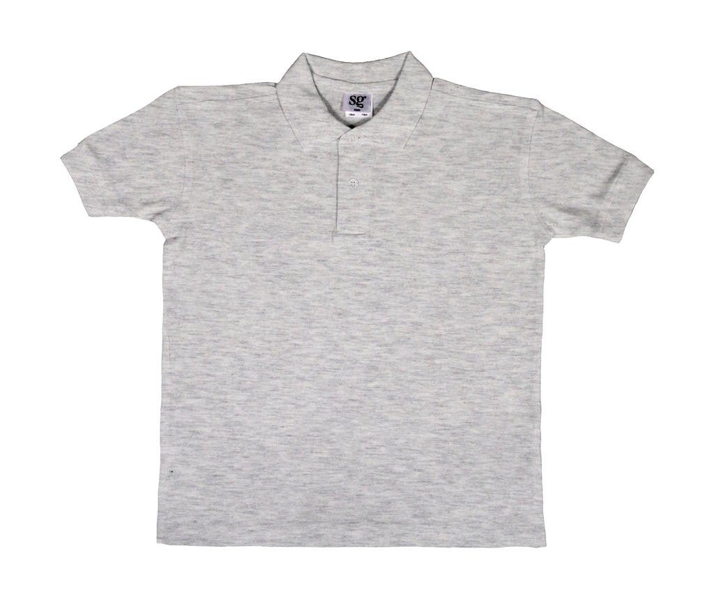 Polo personnalisé enfant Cotton 180 g/m2 (White: 175 g/m2)  100% coton piqué ringspun  (Ash Grey: 99% coton, 1% viscose, Light O