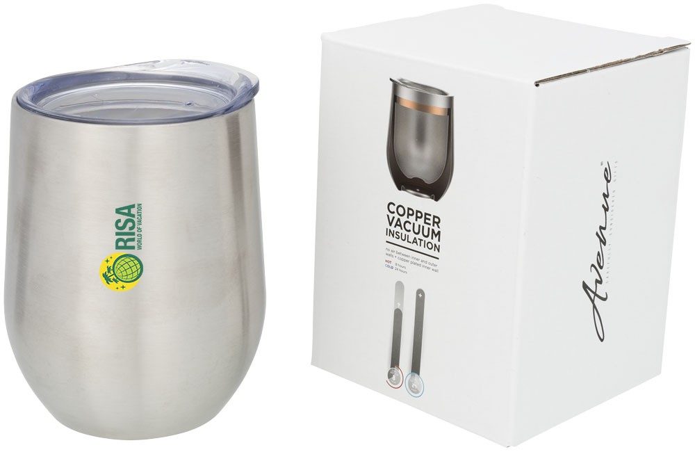 Tasse isotherme Corzo avec isolation vide et cuivre