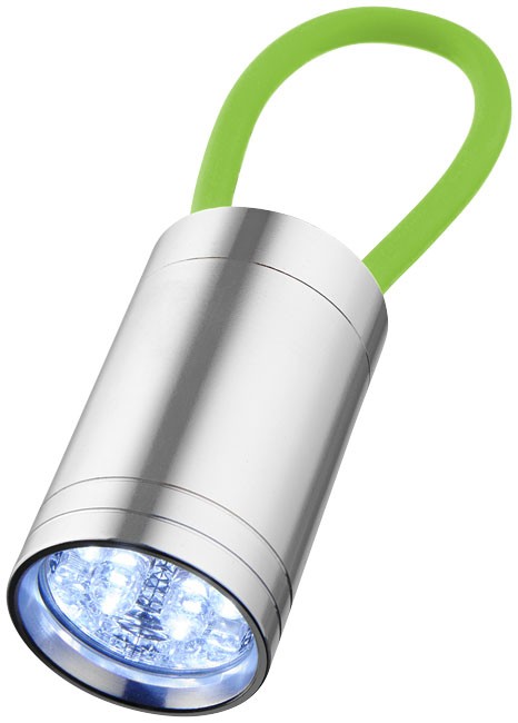 Lampe torche à 6 LED Vela avec dragonne lumineuse