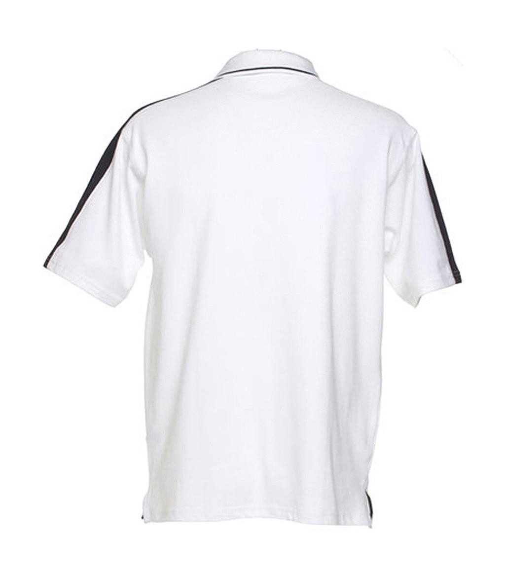 Polo personnalisé Sporting 210 g/m² 100% coton large bande contrastée sur les épaules