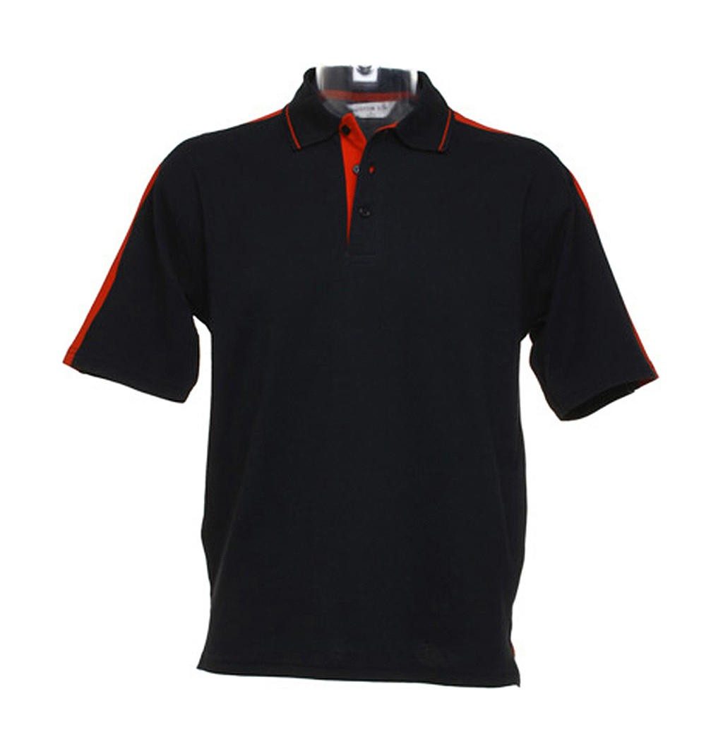 Polo personnalisé Sporting 210 g/m² 100% coton large bande contrastée sur les épaules