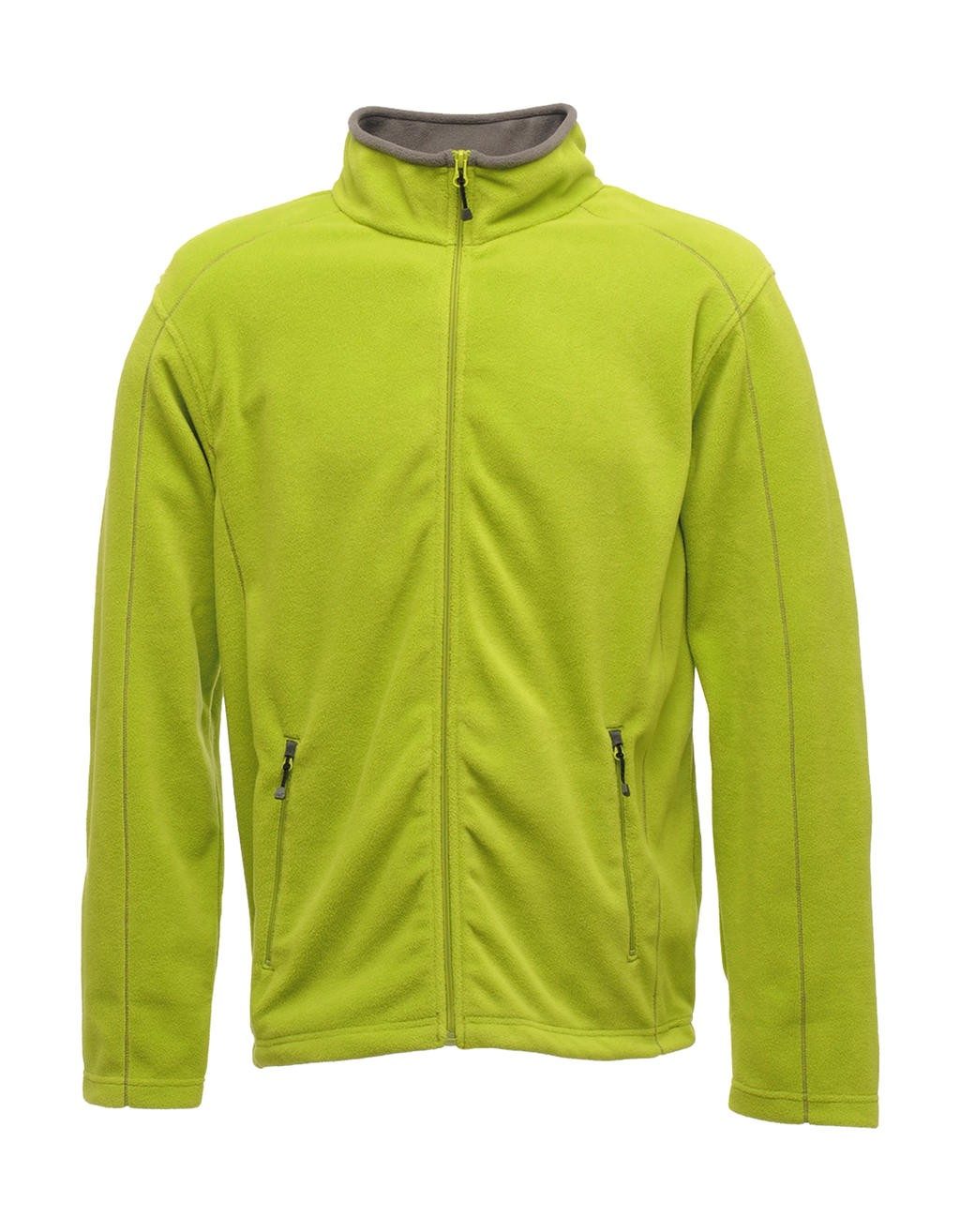 Adamsville personaliséierbar Full Zip Fleece 240 g/m² 100% Polyester (Symmetrie Fleece) Kontrast Faarf Detailer