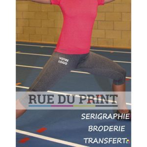 Női reklámnadrág Fitness Capri 230 g/m², 92% poliészter, 8% elasztán (szálcsiszolt jersey) Könnyű Légáteresztő és száradó