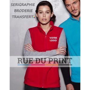 Gilet pubblicitario smanicato Active 220 g/m² 100% poliestere (micropile con trattamento antipilling) traspirante