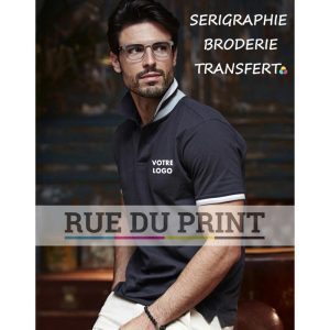 Polo publicité Club 215 g/m² 100% coton peigné ringspun (piqué) prérétréci bande de propreté