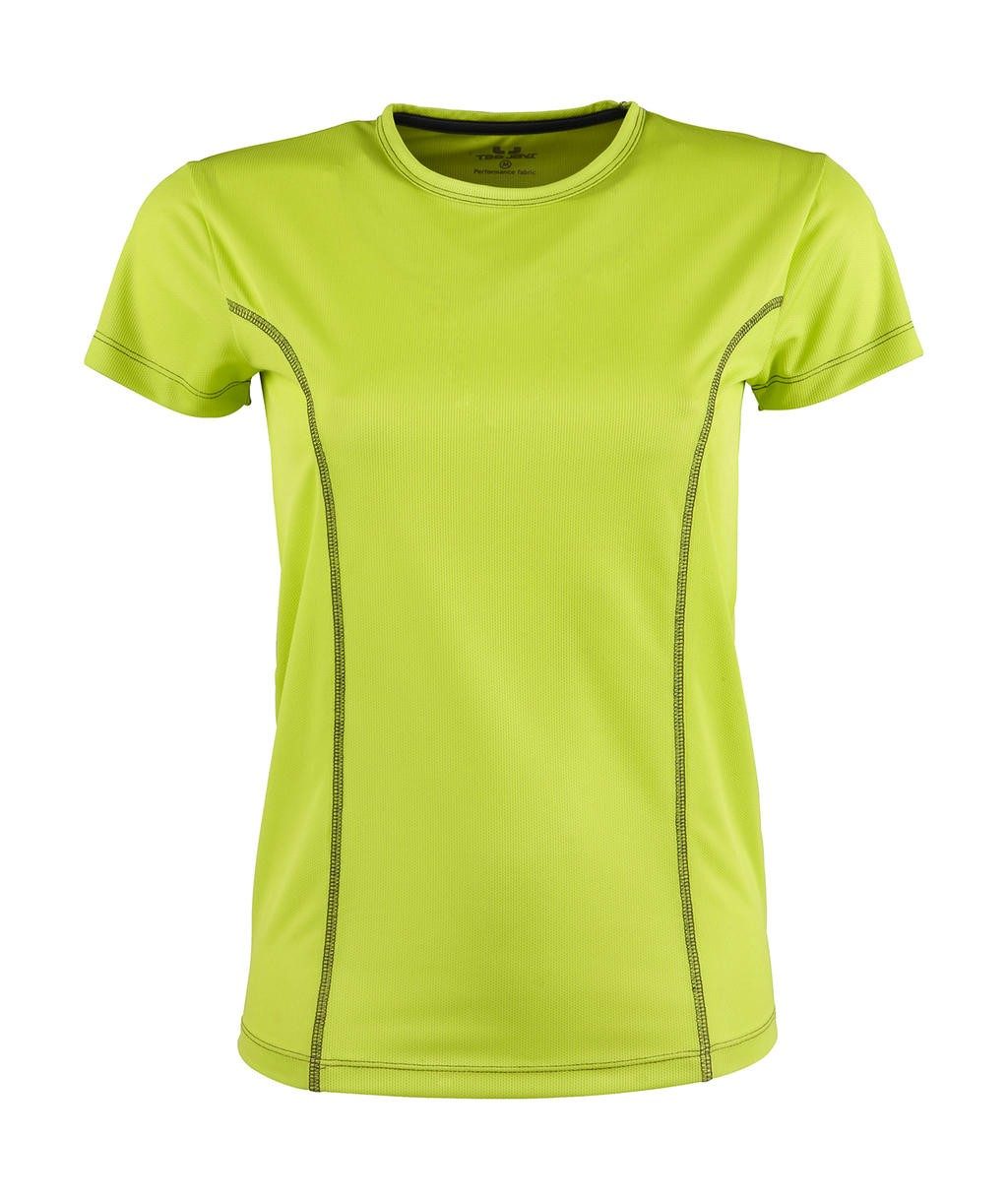Tee-shirt personnalisé vert citron face femme Performance 100% polyester (micro polyester fonctionnel), 150 g/m²  toucher peau d