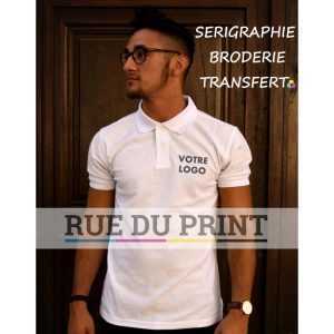 Polo publicité homme Poly Cotton 215 g/m² (White: 210 g/m²) 65% polyester, 35% coton piqué à fil de chaîne continu (Ash Grey: 9