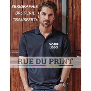 Polo publicité Performance 150 g/m² 100% micro polyester fonctionnel piqué respirant