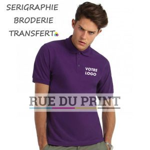 Polo publicité piqué Heavymill 230 g/m2 100% coton (Heather Grey: 97%coton, 3% polyester