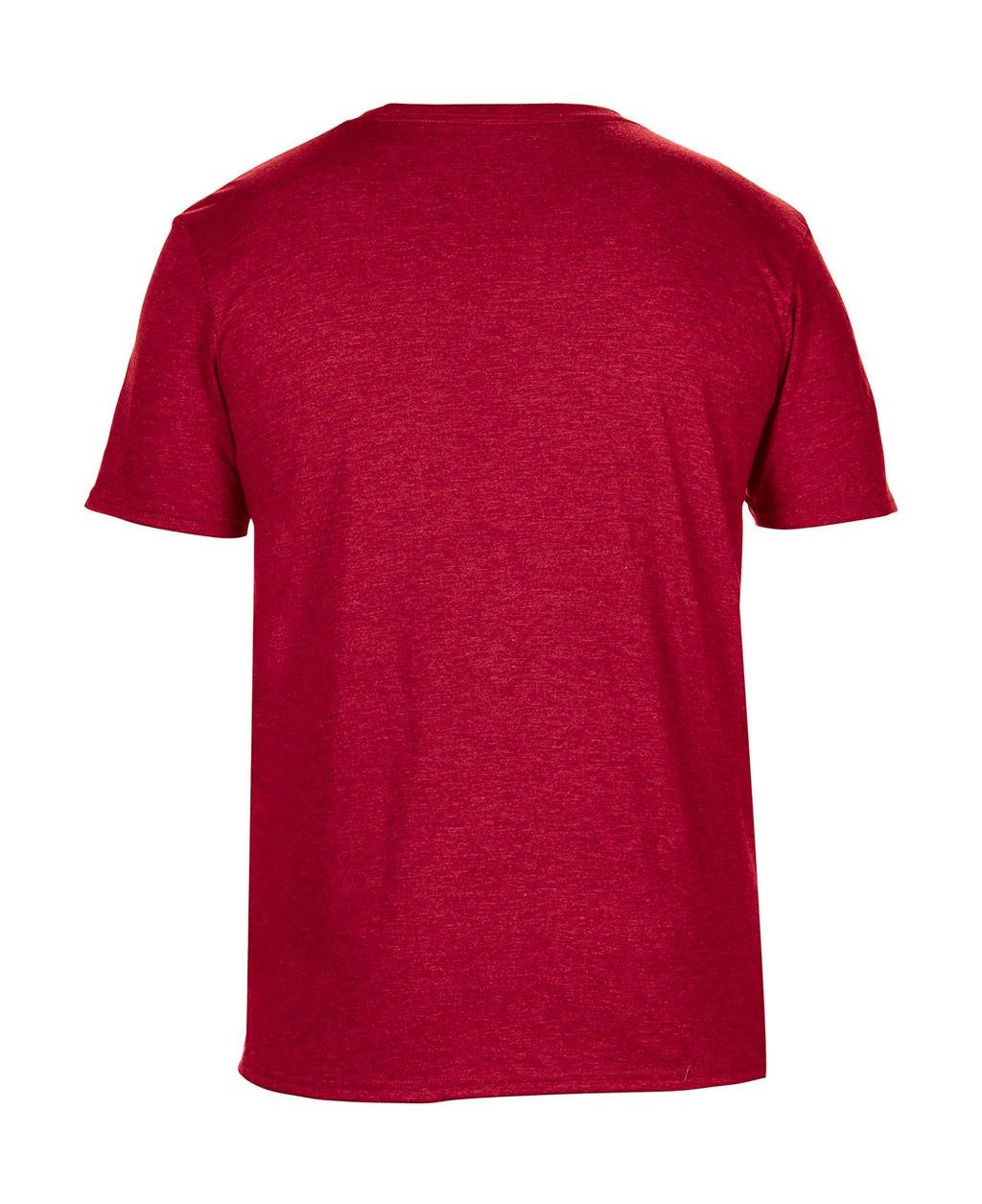 Tee-shirt personnalisable magenta dos adulte Tri-Blend 50% polyester, 25% coton peigné ringspun, 25% rayon, 159 g/m²  bande de p