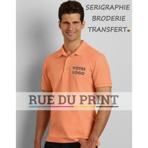 Polo publicité double piqué Premium Cotton 220 g/m² (White: 211 g/m²) 100% coton peigné ringspun Sport Grey: 90% coton, 10% po