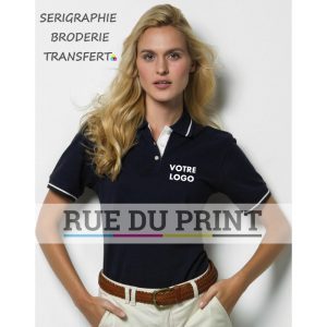 Chemise publicité polo St. Mellion 210 g/m² 100% coton peigné piqué col et bords des manches avec bord côtelé et bord des manc