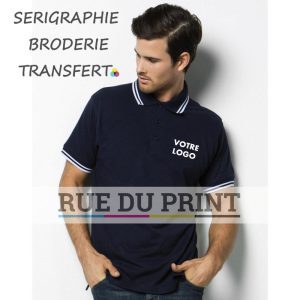 Polo publicité Collar 185 g/m² 65% polyester, 35% coton patte de boutonnage 3 boutons