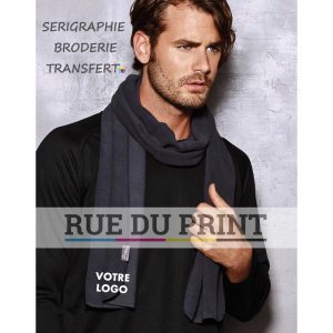 Aktiv reklamscarf 220 g/m² 100 % polyester (mikofleece med anti-luddbehandling) 2 borstade sidor